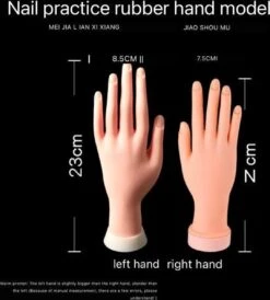 Merkloos Professionele Nagel Oefenhand | Nagellak Oefenhand | Nagelpratijk - Flexibele Hand | Oefenhand Voor Nagels -Cosmeticawinkel 1082x1200 1