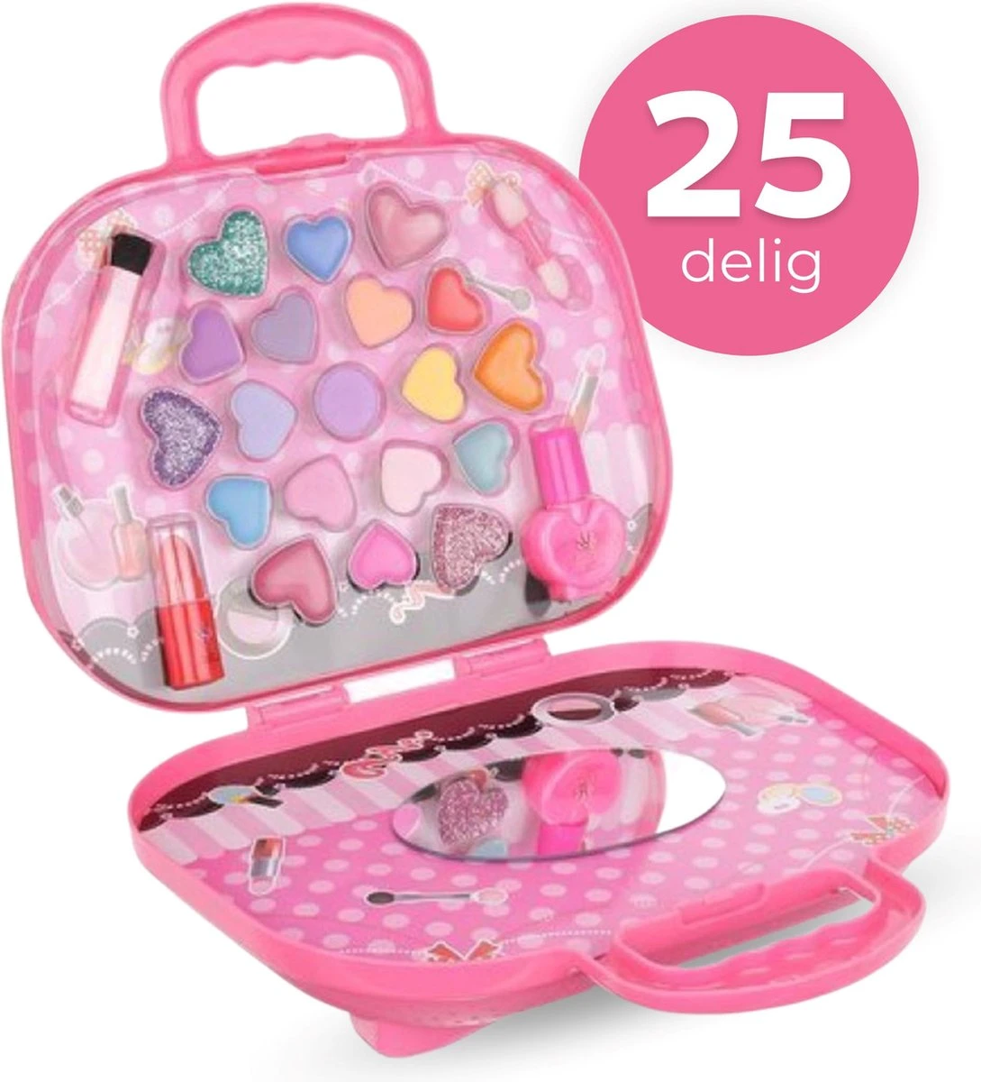 Make Up Koffer 25 Delig - Roze - Make Up Koffer Met Inhoud - Make Up Koffer Meisjes - Make Up Koffer Kinderen - Make Up Set Voor Meisjes 1 Make Up Koffer 25 Delig - Roze - Make Up Koffer Met Inhoud - Make Up Koffer Meisjes - Make Up Koffer Kinderen - Make Up Set Voor Meisjes