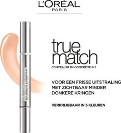 L’Oréal Paris - True Match Eye-Cream In A Concealer - 1-2R Rose Porcelain 16 L’Oréal Paris - True Match Eye-Cream In A Concealer - 1-2R Rose Porcelain -Cosmeticawinkel 1093x1200 1