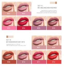 HANDAIYAN® | Set Van 12 | Liquid Lipsticks | Matte Lippenstift | Vloeibare Lippenstift | Waterproof | Make Up Set | Geschenkset | Giftset | Lipstick | Lippenstift | Lipgloss -Cosmeticawinkel 1114x1200 3
