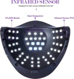 Professionele 180W LED Nageldroger Lamp - Gel Nagel Droger - 180W De Sterkste Nagellamp Op De Markt - Geschikt Voor Elke Nagel, Sneller Droger Voor Gel Polish Nail Apparatuur Automatische Sensor Nail Art Gereedschap Voor Vingernagel En Teennagel -Cosmeticawinkel 1122x1200