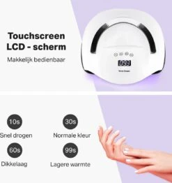 Vivid Green UV Lamp Gelnagels - Led Nagellamp - Gellak Nagel Lamp - Nageldroger - Naggellak Droger - Nagels - 168W -Cosmeticawinkel 1133x1200 4