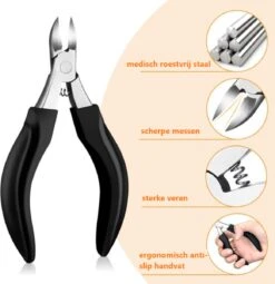 Nageltang Incl. Vijl En Ingegroeide Teennagel Lifter- Nagelknipper - Teennagelknipper - Nagelschaar - Ingegroeide Teennagels - Dikke Nagels - Nagelknipper Set - Pedicure Set -Cosmeticawinkel 1163x1200 4