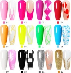 Nail Art Gel - Fine Liner Gel - 12 Stuks - UV/LED Gel - Gellak - Nagel Gellak - UV/LED Lamp - UV/LED Nageldroger - Gelnagels - Nepnagels - Acrylnagels - Tekenpenseel Nagels - Professioneel - Hoge Kwaliteit 18 Nail Art Gel - Fine Liner Gel - 12 Stuks - UV/LED Gel - Gellak - Nagel Gellak - UV/LED Lamp - UV/LED Nageldroger - Gelnagels - Nepnagels - Acrylnagels - Tekenpenseel Nagels - Professioneel - Hoge Kwaliteit -Cosmeticawinkel 1166x1200 2