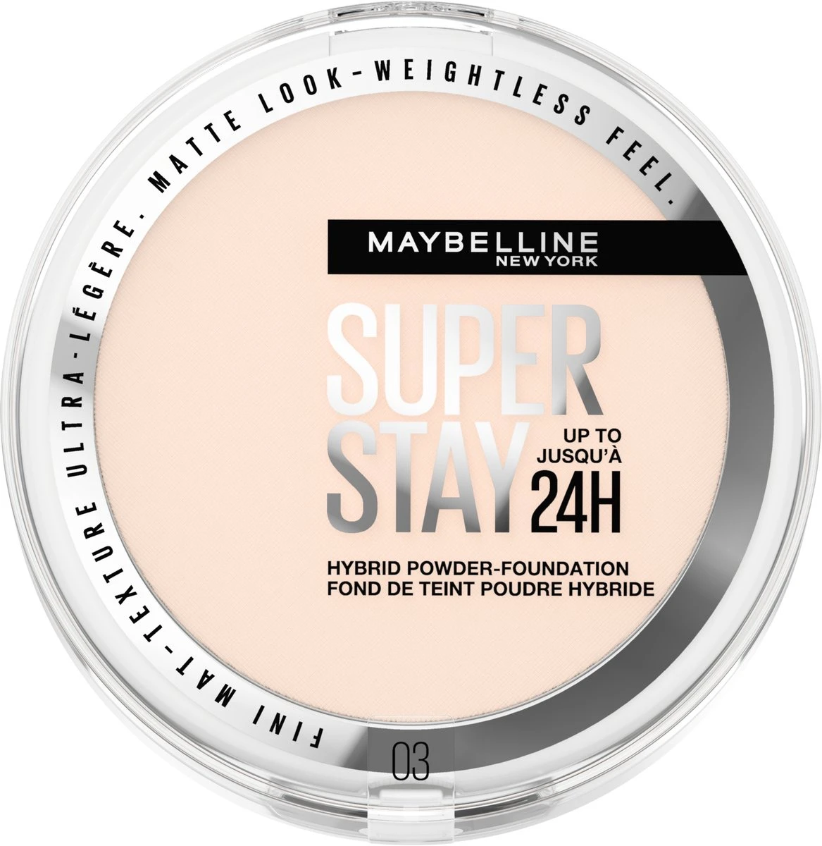 Maybelline New York - SuperStay 24H Hybrid Powder Foundation - 03 - Langhoudende Poeder Foundation 1 Maybelline New York - SuperStay 24H Hybrid Powder Foundation - 03 - Langhoudende Poeder Foundation