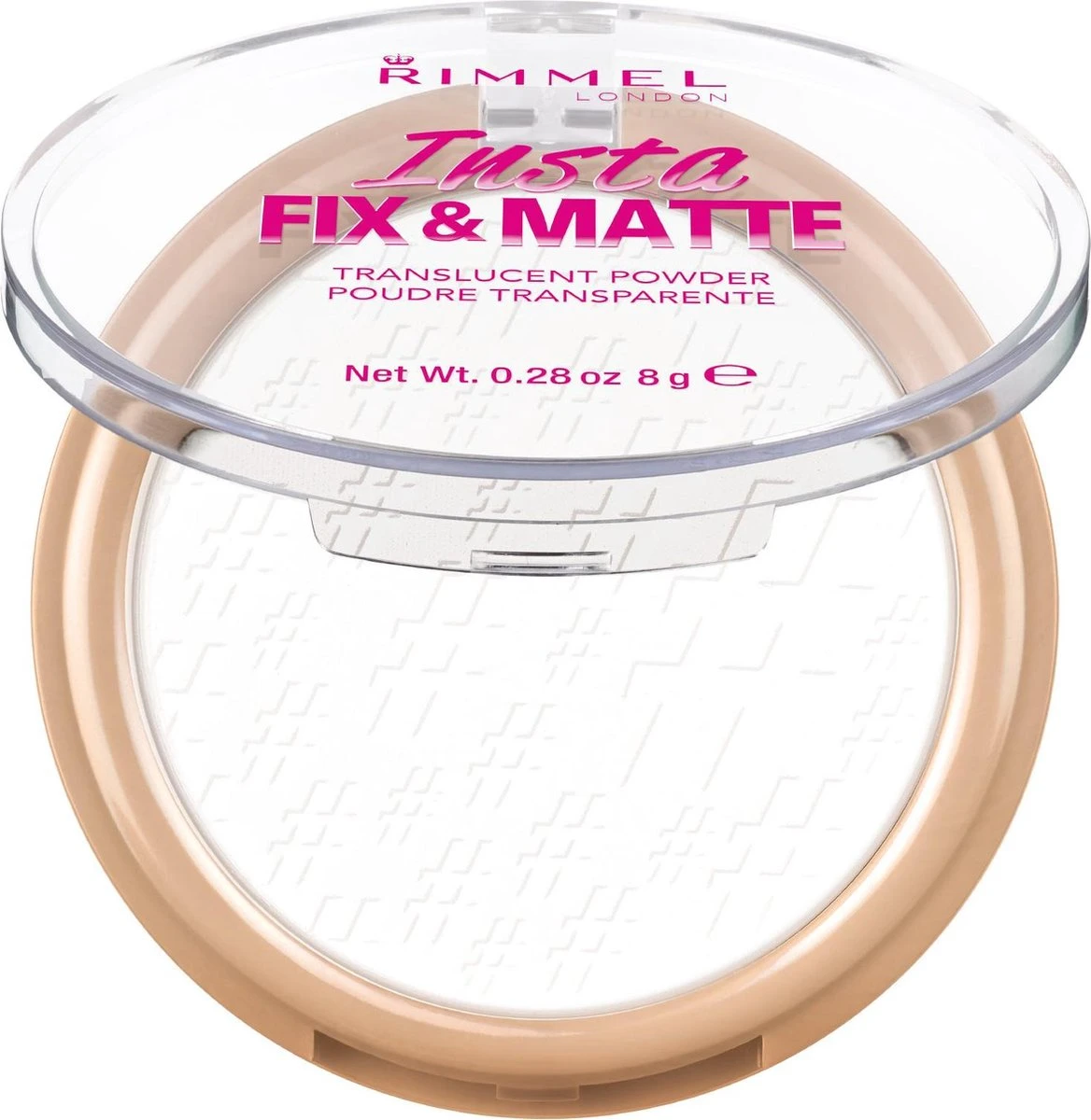 Rimmel London Insta Fix & Matte Make-uppoeder - 01 Clear 2 Rimmel London Insta Fix & Matte Make-uppoeder - 01 Clear - Afbeelding 2