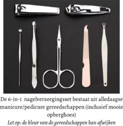 7-in-1 Professionele Manicureset | Pedicureset | Ingegroeide Teennagel / Kalknagel Schaar / Knipper | Manicure Nagelknipper | Pedicure / Manicureset | Complete Nagelgarnituur | Nagelknipper / Nageltang -Cosmeticawinkel 1171x1200 7