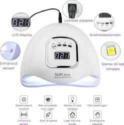 Merkloos Daniqqi - 80 Watt UV LED Lamp Nagels - 45 Leds Nagellamp - Wit 13 Merkloos Daniqqi - 80 Watt UV LED Lamp Nagels - 45 Leds Nagellamp - Wit -Cosmeticawinkel 1185x1200 5