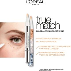 L’Oréal Paris - True Match Eye-Cream In A Concealer - 1-2R Rose Porcelain 12 L’Oréal Paris - True Match Eye-Cream In A Concealer - 1-2R Rose Porcelain -Cosmeticawinkel 1189x1200