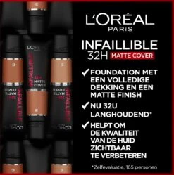 L’Oréal Paris Infallible 32H Matte Cover Foundation - 135 - Foundation Met Een Volledige Dekking En Een Matte Finish - 30 Ml -Cosmeticawinkel 1189x1200 8