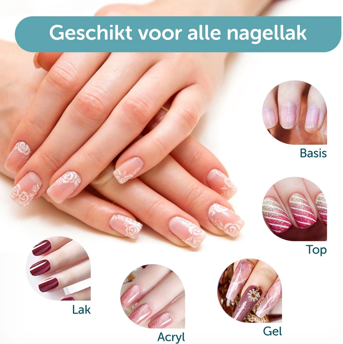 ForDig 220W Professionele Nageldroger Voor Gel Nagels - Nagellak Droger Met UV LED Lamp En Timer Voor Gelnagels - Nageldrogerlamp Met 57 LED Lampjes Voor Nagel Gellak - Geschikt Voor Manicure En Pedicure - Nagellakdroger Hard Gelpolish Builder 7 ForDig 220W Professionele Nageldroger Voor Gel Nagels - Nagellak Droger Met UV LED Lamp En Timer Voor Gelnagels - Nageldrogerlamp Met 57 LED Lampjes Voor Nagel Gellak - Geschikt Voor Manicure En Pedicure - Nagellakdroger Hard Gelpolish Builder - Afbeelding 7