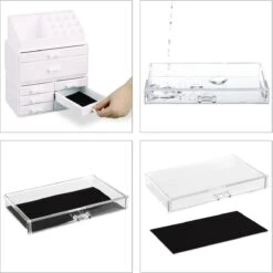 Relaxdays Make-up Organizer - Tweedelig - Cosmetica Opbergdoos - Transparant 30 Relaxdays Make-up Organizer - Tweedelig - Cosmetica Opbergdoos - Transparant -Cosmeticawinkel 1198x1200 41