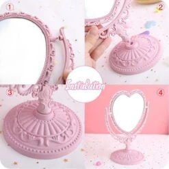 Kawaii Roze Makeup Spiegel - Hart Spiegel - Dubbelzijdig - Makeup Mirror 13 Kawaii Roze Makeup Spiegel - Hart Spiegel - Dubbelzijdig - Makeup Mirror -Cosmeticawinkel 1198x1200 45