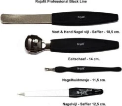 Rojafit Semiprofessionele Safiervijl 12,5 Cm. Zwart -Cosmeticawinkel 1200x1043 3