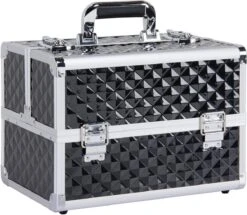 Make-upkoffer, Kapperskoffer, Cosmeticakoffer, Lege Nagelkoffer, Multikoffer, Afsluitbaar Voor Nageldesign/massageolie/fotoapparatuur, 34,7 X 22,2 X 25 Cm HMTM-YAHEE-411176 -Cosmeticawinkel 1200x1043 5