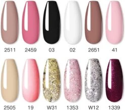 Merkloos Gel Polish Set 14P - Voor Manicure - 12 Stuks - Uv Kleuren, Kleurcode 12-11 - Gel Nagellak Semi Permanente Hybrid - Nail Art Gel Lak Set & Kits RATC12-11 13 Merkloos Gel Polish Set 14P - Voor Manicure - 12 Stuks - Uv Kleuren, Kleurcode 12-11 - Gel Nagellak Semi Permanente Hybrid - Nail Art Gel Lak Set & Kits RATC12-11 -Cosmeticawinkel 1200x1048 2