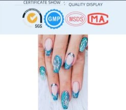 Elvi Polygel Starterskit -Complete Set Inc. USB UV/Led Mini Lamp-6x15g Polygel Kleuren Blauw - Nagelverlenging Polyacryl UV Nagellak-Quick Extension Temperature Color Changing Gel Blue Green -Cosmeticawinkel 1200x1050