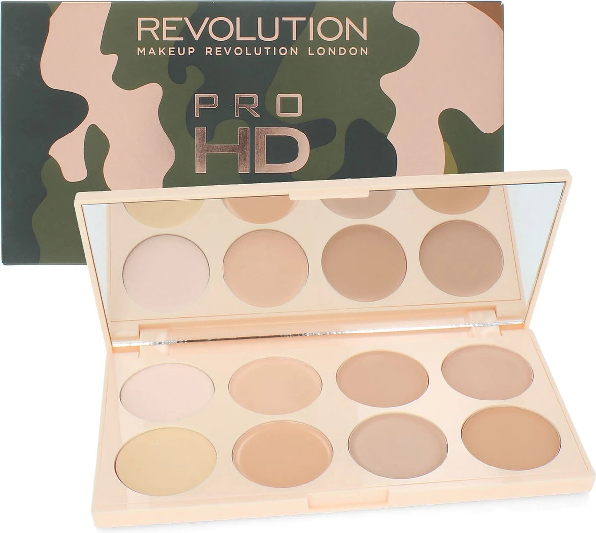 Makeup Revolution Pro HD Camouflage Cream Concealer Palette - Light 1 Makeup Revolution Pro HD Camouflage Cream Concealer Palette - Light