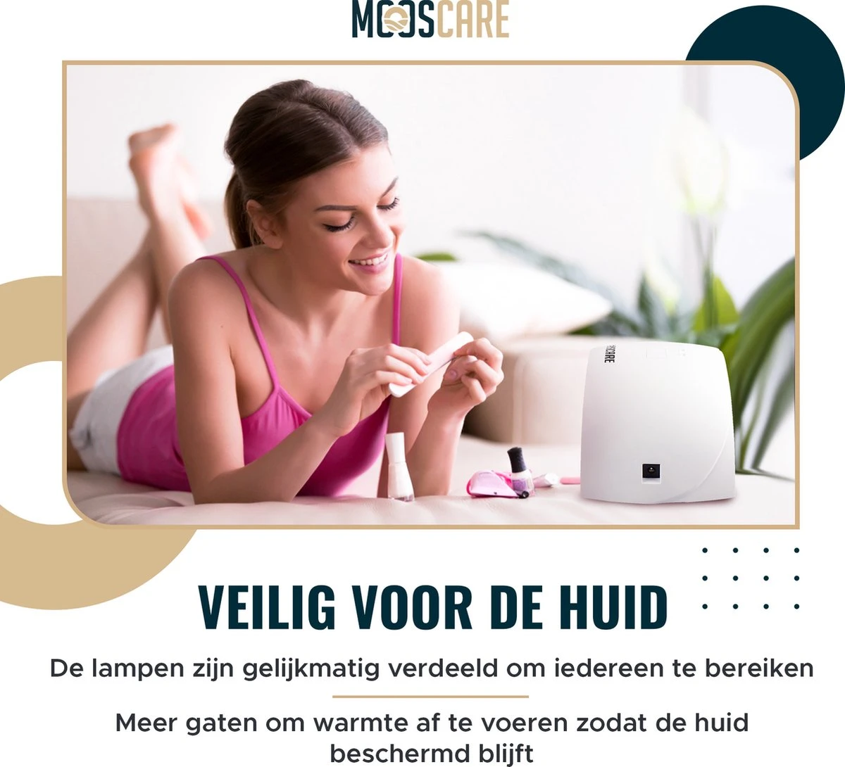 MOOSCARE 36 Watt LED Lamp Voor Gellak Nagels – Nageldroger – Gellak Lamp - UV Lamp Gelnagels - Nail Art Nagellamp - Gel Nagellak Nageldroger 6 MOOSCARE 36 Watt LED Lamp Voor Gellak Nagels – Nageldroger – Gellak Lamp - UV Lamp Gelnagels - Nail Art Nagellamp - Gel Nagellak Nageldroger - Afbeelding 6