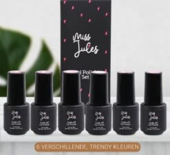 Miss Jules - 6-Delige Gellak Starterspakket - Nagellak - Kleur Paars, Roze & Glitter - Glanzend & Dekkend Resultaat 13 Miss Jules - 6-Delige Gellak Starterspakket - Nagellak - Kleur Paars, Roze & Glitter - Glanzend & Dekkend Resultaat -Cosmeticawinkel 1200x1094 7
