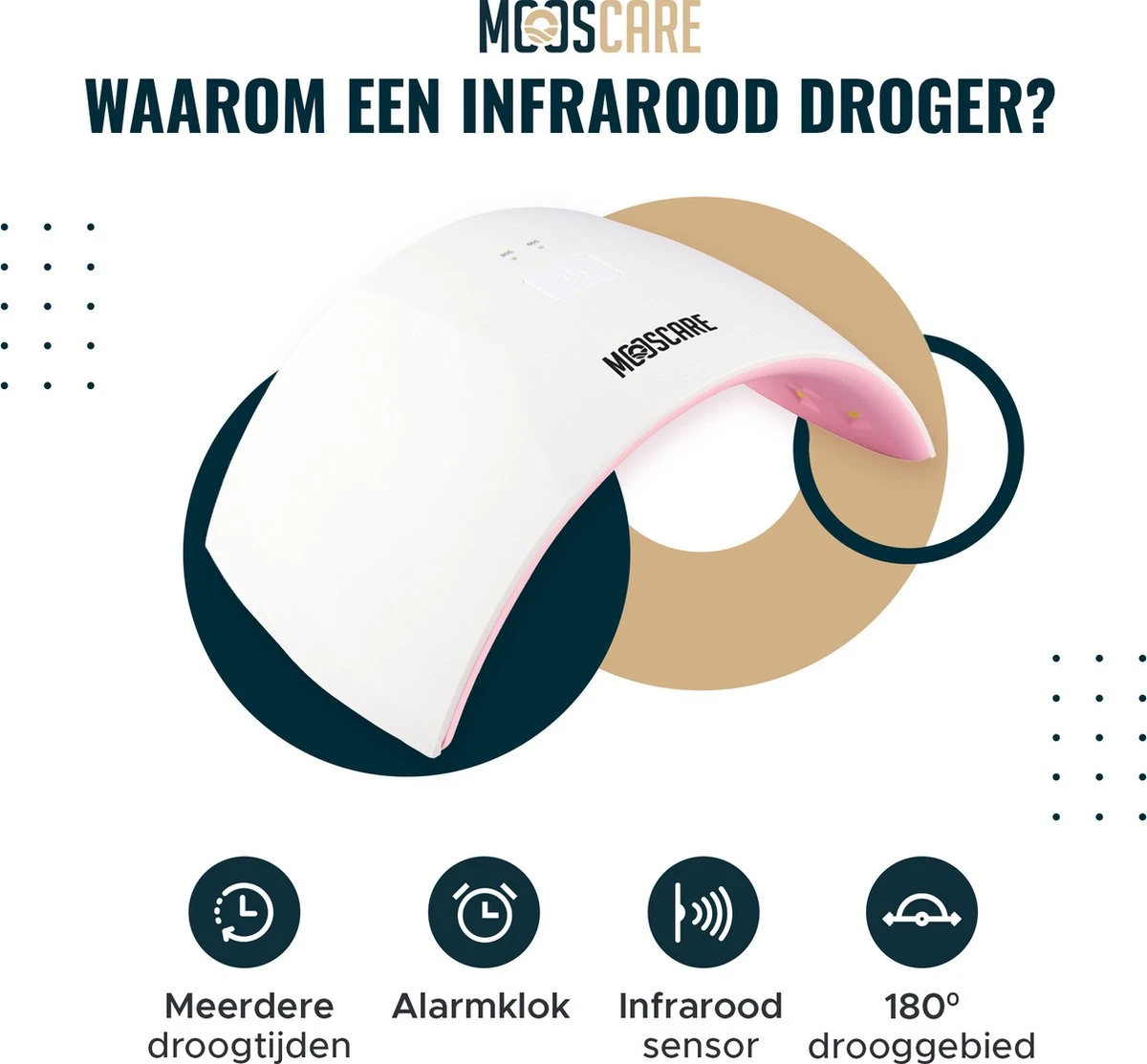 MOOSCARE 36 Watt LED Lamp Voor Gellak Nagels – Nageldroger – Gellak Lamp - UV Lamp Gelnagels - Nail Art Nagellamp - Gel Nagellak Nageldroger 2 MOOSCARE 36 Watt LED Lamp Voor Gellak Nagels – Nageldroger – Gellak Lamp - UV Lamp Gelnagels - Nail Art Nagellamp - Gel Nagellak Nageldroger - Afbeelding 2