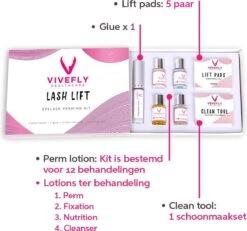 Vivefly Healthcare Wimperlifting Set - Complete Kit Voor Wimper- En Wenkbrauw Lifting - Extra Sterke Lijm - 25-delig - Wimperlift - Lash Lift Kit - Wimperserum - Wimpers Krullen - Brow Lamination - Geschikt Voor Professioneel Gebruik -Cosmeticawinkel 1200x1121 1