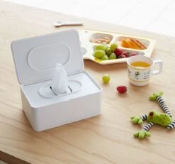 Yamazaki Bakje Voor Vochtige Doekjes - Wit - Met Deksel -Cosmeticawinkel 1200x1123 3