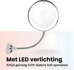 Make-Up Spiegel - 7X Vergroting - LED Licht - Make Up Spiegel Met Verlichting - Vergrootspiegel Met Zuignap - Exclusief Baterijen(Niet Ingegrepen 3AAA)3AAA -Cosmeticawinkel 1200x1137 6