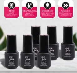Miss Jules - 6-Delige Gellak Starterspakket - Nagellak - Kleur Paars, Roze & Glitter - Glanzend & Dekkend Resultaat 21 Miss Jules - 6-Delige Gellak Starterspakket - Nagellak - Kleur Paars, Roze & Glitter - Glanzend & Dekkend Resultaat -Cosmeticawinkel 1200x1138 2