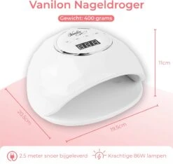 Vanilon UV Lamp Gelnagels - Gellak Nagel Droger - 86W LED - 2,5 Meter Snoer -Cosmeticawinkel 1200x1138 4