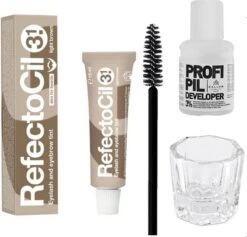 Refectocil Henna Set Incl. Brush & Mengglas #3.1 Licht Bruin