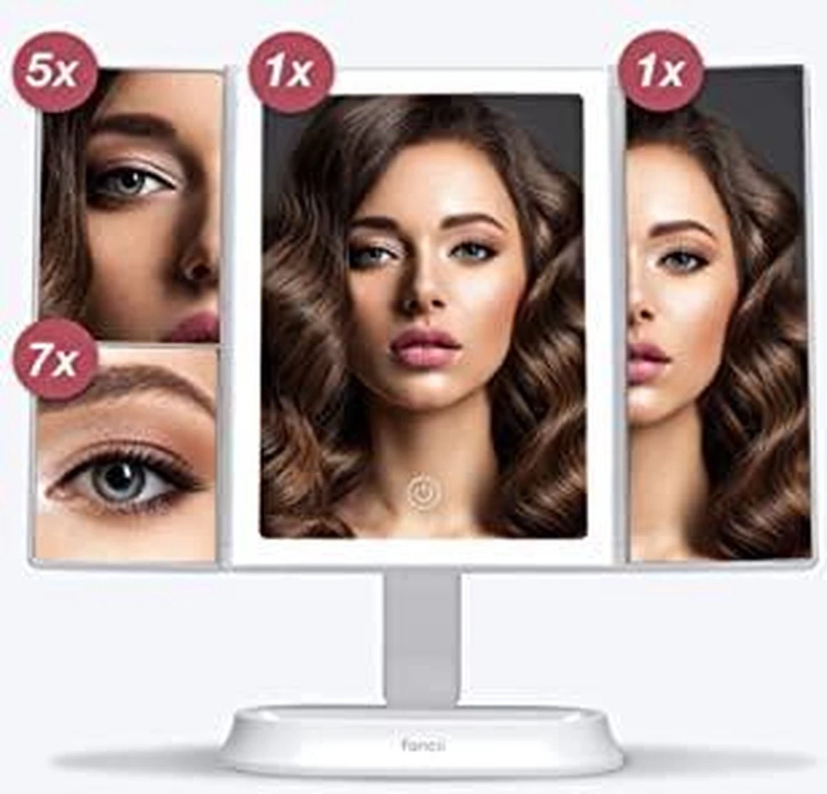 Merkloos Make-up Spiegel Met LED Verlichting 10x Vergroot 3 Merkloos Make-up Spiegel Met LED Verlichting 10x Vergroot - Afbeelding 3