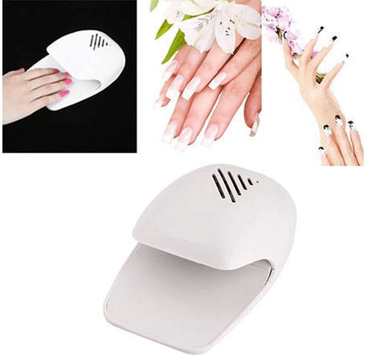 T.R. Goods - Mini Nageldroger Op Batterijen - Nageldroger Ventilator - Nageldrooglamp 4 T.R. Goods - Mini Nageldroger Op Batterijen - Nageldroger Ventilator - Nageldrooglamp - Afbeelding 4