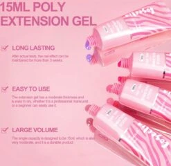 Polygel- 6 KLEUREN SET - 15 ML - Polygel Kit - Polygel Nagels - Polygel Kleuren -Cosmeticawinkel 1200x1168 3