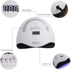 Professionele 180W LED Nageldroger Lamp - Gel Nagel Droger - 180W De Sterkste Nagellamp Op De Markt - Geschikt Voor Elke Nagel, Sneller Droger Voor Gel Polish Nail Apparatuur Automatische Sensor Nail Art Gereedschap Voor Vingernagel En Teennagel -Cosmeticawinkel 1200x1187 2