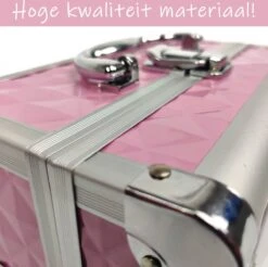 Make Up Koffer Meisjes En Dames Roze - Make Up Organizer Met Spiegel - Cosmetica Koffer - Beautycase Koffer -Cosmeticawinkel 1200x1193 4