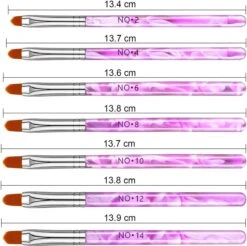 Merkloos 7 Roze Penselen Voor Gel/ Polygel En Glitter - Nagel Kwasten - Nail Brush 11 Merkloos 7 Roze Penselen Voor Gel/ Polygel En Glitter - Nagel Kwasten - Nail Brush -Cosmeticawinkel 1200x1195 19