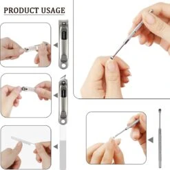 Monroc Nagelknippers Set Met Vijl In Handig Opberg Etui 4 Delig, Manicure, Pedicure Set -Cosmeticawinkel 1200x1198 39