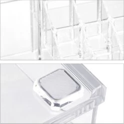 Relaxdays Make-up Organizer - Tweedelig - Cosmetica Opbergdoos - Transparant 31 Relaxdays Make-up Organizer - Tweedelig - Cosmetica Opbergdoos - Transparant -Cosmeticawinkel 1200x1198 42