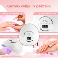 Vanilon UV Lamp Gelnagels - Gellak Nagel Droger - 86W LED - 2,5 Meter Snoer -Cosmeticawinkel 1200x1199 11