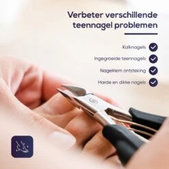 Skeraxo® Professionele Pedicureset Nageltang Kalknagel - Met Nagelvijl & Vuil Verwijderaar - Nagelschaar Voor Harde Teennagels – Nagelknipper Ingegroeide Teennagel - Inclusief Teennagel Correctors -Cosmeticawinkel 1200x1200 1018