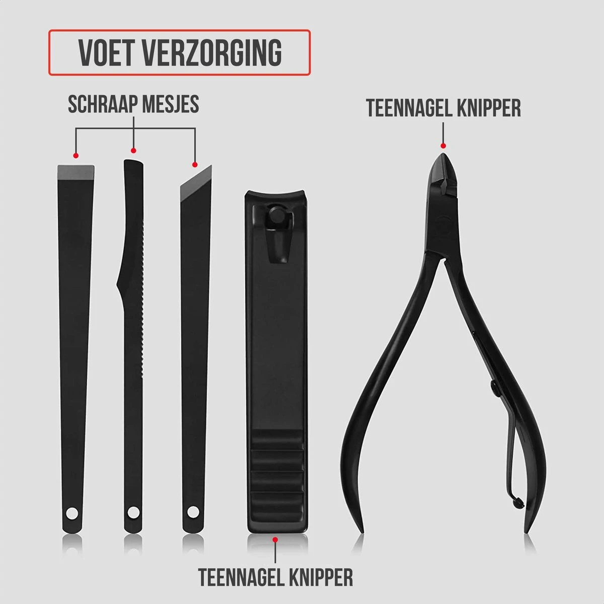 Strex Luxe Manicureset / Pedicureset Met Lederen Opbergetui - 20 Delig - Manicure Set - Pedicure Set - Manicure Sets - Pedicure Sets 5 Strex Luxe Manicureset / Pedicureset Met Lederen Opbergetui - 20 Delig - Manicure Set - Pedicure Set - Manicure Sets - Pedicure Sets - Afbeelding 5