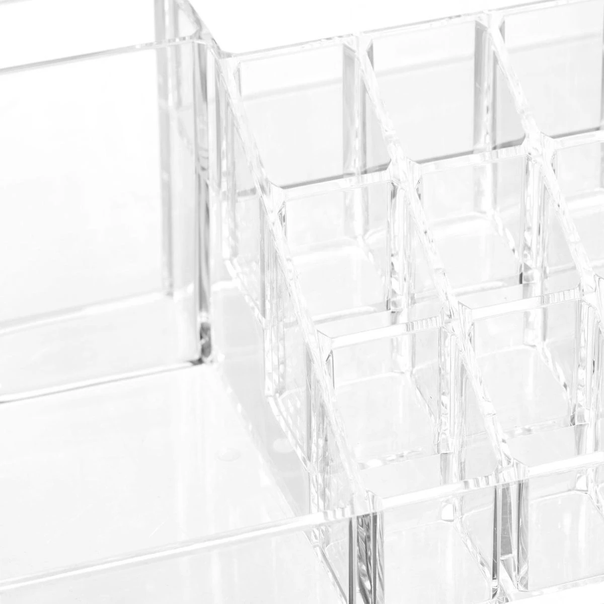 Relaxdays Make-up Organizer - Tweedelig - Cosmetica Opbergdoos - Transparant 11 Relaxdays Make-up Organizer - Tweedelig - Cosmetica Opbergdoos - Transparant - Afbeelding 11