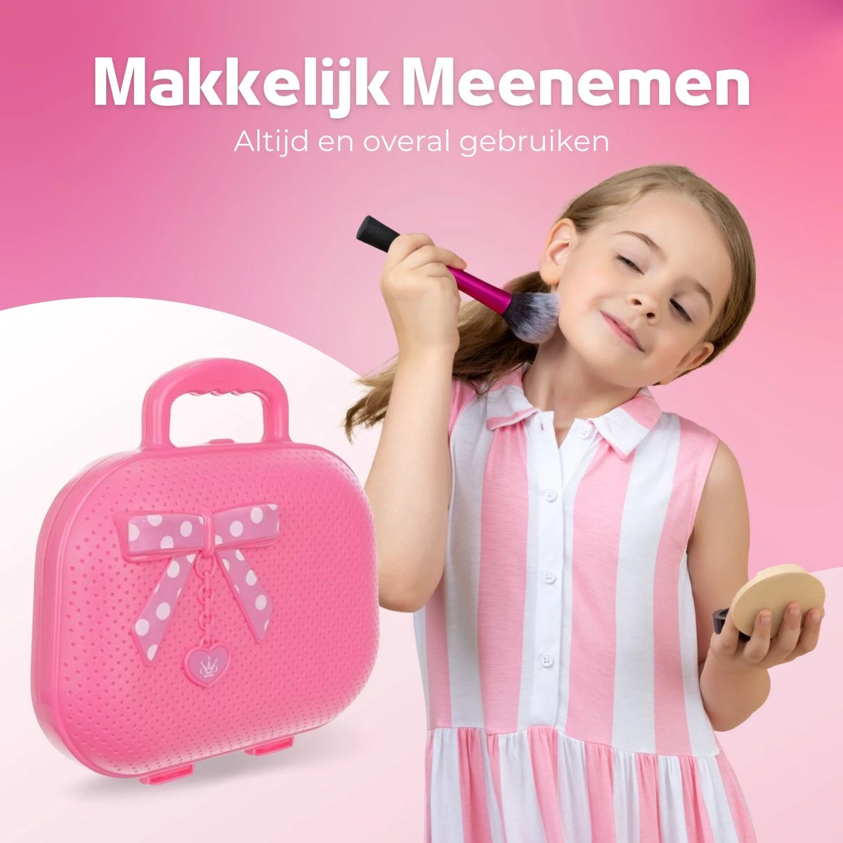 Make Up Koffer 25 Delig - Roze - Make Up Koffer Met Inhoud - Make Up Koffer Meisjes - Make Up Koffer Kinderen - Make Up Set Voor Meisjes 6 Make Up Koffer 25 Delig - Roze - Make Up Koffer Met Inhoud - Make Up Koffer Meisjes - Make Up Koffer Kinderen - Make Up Set Voor Meisjes - Afbeelding 6