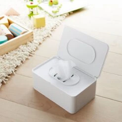 Yamazaki Bakje Voor Vochtige Doekjes - Wit - Met Deksel -Cosmeticawinkel 1200x1200 1124