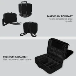 Cosmetica Koffer - Make-up Koffer Met Verstelbare Vakken - Visagie En Nagelstyliste Beauty Koffer - 40x30x14CM -Cosmeticawinkel 1200x1200 1129
