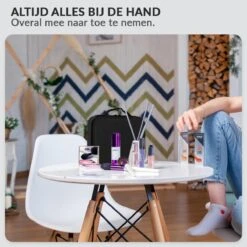 Cosmetica Koffer - Make-up Koffer Met Verstelbare Vakken - Visagie En Nagelstyliste Beauty Koffer - 26x23x9CM -Cosmeticawinkel 1200x1200 1235