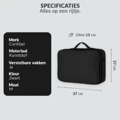 Cosmetica Koffer - Make-up Koffer Met Verstelbare Vakken - Visagie En Nagelstyliste Beauty Koffer - 37x27x13CM 18 Cosmetica Koffer - Make-up Koffer Met Verstelbare Vakken - Visagie En Nagelstyliste Beauty Koffer - 37x27x13CM -Cosmeticawinkel 1200x1200 1256