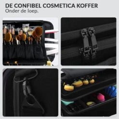 Cosmetica Koffer - Make-up Koffer Met Verstelbare Vakken - Visagie En Nagelstyliste Beauty Koffer - 35x25x11CM -Cosmeticawinkel 1200x1200 1258