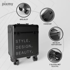 PIXMY® - MT130-S - Make Up Koffer - Cosmetica Koffer - DESIGN 19 PIXMY® - MT130-S - Make Up Koffer - Cosmetica Koffer - DESIGN -Cosmeticawinkel 1200x1200 1296